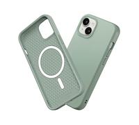 RhinoShield Funda Compatible con [iPhone 14/13] | SolidSuit Compatible con MagSafe - Funda con Tecnología de Absorción de Golpes - Resistente a Impactos de más de 3.5 Metros - Verde Salvia