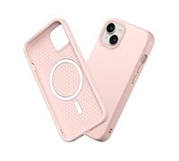 RhinoShield Funda Compatible con [iPhone 14/13] | SolidSuit Compatible con MagSafe - Funda con Tecnología de Absorción de Golpes - Resistente a Impactos de más de 3.5 Metros - Rosa