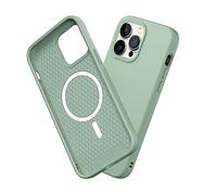 RhinoShield Funda Compatible con [iPhone 14 Pro MAX] | SolidSuit Compatible con MagSafe - Funda con Tecnología de Absorción de Golpes - Resistente a Impactos de más de 3.5 Metros - Verde Salvia