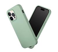 RhinoShield Funda Compatible con [iPhone 14 Pro MAX] | SolidSuit - Funda con Tecnología de Absorción de Golpes - Resistente a Impactos de más de 3.5 Metros - Verde Salvia