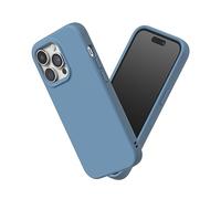 RhinoShield Funda Compatible con [iPhone 14 Pro] | SolidSuit - Funda con Tecnología de Absorción de Golpes - Resistente a Impactos de más de 3.5 Metros - Azul Ola