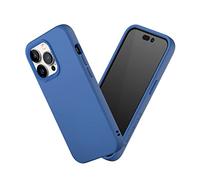 RhinoShield Funda Compatible con [iPhone 14 Pro] | SolidSuit - Funda con Tecnología de Absorción de Golpes - Resistente a Impactos de más de 3.5 Metros - Azul Cobalto