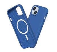 RhinoShield Funda Compatible con [iPhone 15 Plus] | SolidSuit Compatible con MagSafe - Funda con Tecnología de Absorción de Golpes - Resistente a Impactos de más de 3.5 Metros - Bleu Cobalt