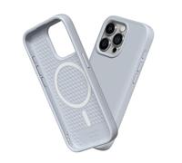 RhinoShield Funda Compatible con [iPhone 15 Pro MAX] | SolidSuit Compatible con MagSafe - Funda con Tecnología de Absorción de Golpes - Resistente a Impactos de más de 3.5 Metros - Gris Ceniza