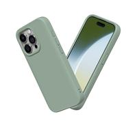 RhinoShield Funda Compatible con [iPhone 15 Pro MAX] | SolidSuit - Funda con Tecnología de Absorción de Golpes - Resistente a Impactos de más de 3.5 Metros - Verde Salvia