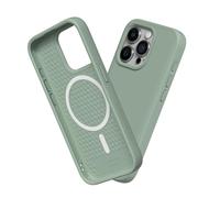 RhinoShield Funda Compatible con [iPhone 15 Pro] | SolidSuit Compatible con MagSafe - Funda con Tecnología de Absorción de Golpes - Resistente a Impactos de más de 3.5 Metros - Verde Salvia
