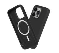 RhinoShield Funda Compatible con [iPhone 15 Pro] | SolidSuit Compatible con MagSafe - Funda con Tecnología de Absorción de Golpes - Resistente a Impactos de más de 3.5 Metros - Negro