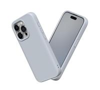 RhinoShield Funda Compatible con [iPhone 15 Pro] | SolidSuit - Funda con Tecnología de Absorción de Golpes - Resistente a Impactos de más de 3.5 Metros - Gris Ceniza