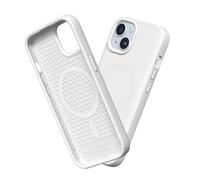 RhinoShield Funda Compatible con [iPhone 15] | SolidSuit Compatible con MagSafe - Funda con Tecnología de Absorción de Golpes - Resistente a Impactos de más de 3.5 Metros - Blanco