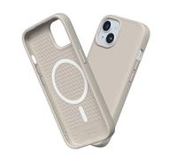 RhinoShield Funda Compatible con [iPhone 15] | SolidSuit Compatible con MagSafe - Funda con Tecnología de Absorción de Golpes - Resistente a Impactos de más de 3.5 Metros - Beige Arena