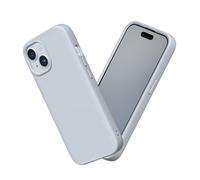 RhinoShield Funda Compatible con [iPhone 15] | SolidSuit - Funda con Tecnología de Absorción de Golpes - Resistente a Impactos de más de 3.5 Metros - Gris Ceniza