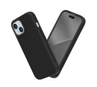 RhinoShield Funda Compatible con [iPhone 15] | SolidSuit - Funda con Tecnología de Absorción de Golpes - Resistente a Impactos de más de 3.5 Metros - Carbón
