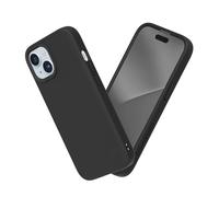 RhinoShield Funda Compatible con [iPhone 15] | SolidSuit - Funda con Tecnología de Absorción de Golpes - Resistente a Impactos de más de 3.5 Metros - Negro