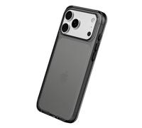 RhinoShield Funda Compatible con [iPhone 17 Pro MAX] | Funda Transparente - antidescoloramiento, Alta Transparencia, protección Militar contra caídas - Negro Cuarzo