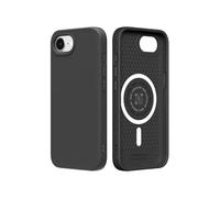 RhinoShield Funda Compatible con [iPhone 16e] | SolidSuit Compatible con MagSafe - Funda con Tecnología de Absorción de Golpes - Resistente a Impactos de más de 3.5 Metros - Negro