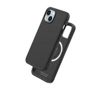 RhinoShield Funda Compatible con Magsafe para [iPhone 15 Plus] | SolidX - Funda Protectora Reforzada antimpactos y protección contra Caídas - Negro