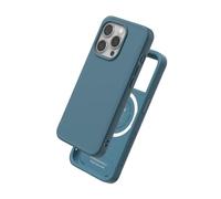 RhinoShield Funda Compatible con Magsafe para [iPhone 15 Pro] | SolidX - Funda Protectora Reforzada antimpactos y protección contra Caídas - Azul Ola