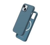 RhinoShield Funda Compatible con Magsafe para [iPhone 15] | SolidX - Funda Protectora Reforzada antimpactos y protección contra Caídas - Azul Ola