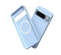 RhinoShield Funda Compatible con [Pixel 8 Pro] | SolidSuit Compatible con MagSafe - Funda con Tecnología de Absorción de Golpes - Resistente a Impactos de más de 3.5 Metros - Azul Glaciar