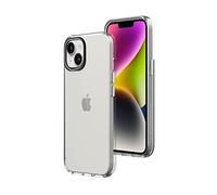 RhinoShield Funda Crystal Clear Compatible con [iPhone 14/13] | Resistencia Avanzada al Amarilleamiento, Alta Transparencia, Funda de móvil Personalizable de Alta protección -Negro