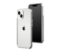 RhinoShield Funda Crystal Clear Compatible con [iPhone 14/13] | Resistencia Avanzada al Amarilleamiento, Alta Transparencia, Funda de móvil Personalizable de Alta protección - Blanco
