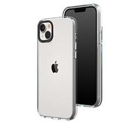 RhinoShield Funda Crystal Clear Compatible con [iPhone 14 Plus] | Resistencia Avanzada al Amarilleamiento, Alta Transparencia, Funda de móvil Personalizable de Alta protección - Negro