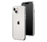 RhinoShield Funda Crystal Clear Compatible con [iPhone 14 Plus] | Resistencia Avanzada al Amarilleamiento, Alta Transparencia, Funda de móvil Personalizable de Alta protección - Blanco