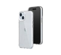 RhinoShield Funda Crystal Clear Compatible con [iPhone 15 Plus] | Resistencia Avanzada al Amarilleamiento, Alta Transparencia, Funda de móvil Personalizable de Alta protección - Blanco