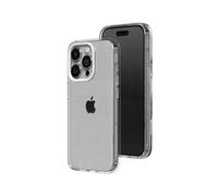 RhinoShield Funda Crystal Clear Compatible con [iPhone 15 Pro] | Resistencia Avanzada al Amarilleamiento, Alta Transparencia, Funda de móvil Personalizable de Alta protección - Blanco