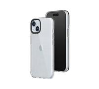 RhinoShield Funda Crystal Clear Compatible con [iPhone 15] | Resistencia Avanzada al Amarilleamiento, Alta Transparencia, Funda de móvil Personalizable de Alta protección - Negro