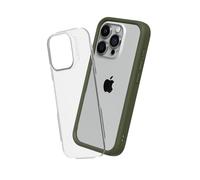 RhinoShield Funda Modular Compatible con [iPhone 15 Pro MAX] | Mod NX - Funda Personalizable Protectora Resistente a Impactos - Verde Camuflaje