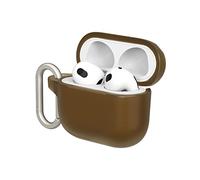 RhinoShield Funda Mosquetón Compatible con Apple [Airpods 3] | Protección de Grado Militar Frente a caídas y arañazos, con Carga Inalámbrica - [Set estándar Cobre Atardecer]