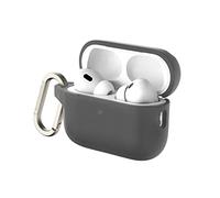Funda RHINOSHIELD con Mosquetón Compatible con Apple [AirPods Pro 2] | Protección de Grado Militar Frente a caídas y arañazos, con Carga Inalámbrica - [Set estándar Negro Clásico]