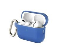 RhinoShield Funda Mosquetón Compatible con Apple [AirPods Pro 2] | Protección de Grado Militar Frente a caídas y arañazos, con Carga Inalámbrica - [Set estándar Azul Cobalto]
