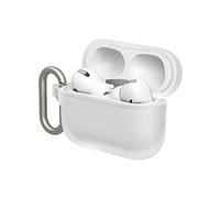 RhinoShield Funda Mosquetón Compatible con Apple [AirPods Pro] | Protección de Grado Militar Frente a caídas y arañazos, con Carga Inalámbrica - [Set estándar Transparente]