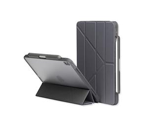 RhinoShield Funda para iPad Compatible con [iPad Air 5/4 Gen (10,9 Pulgadas), iPad Air M4 / M3 / M2 (11 Pulgadas)] Soporte multiángulo,Folio magnético Desmontable,Resistente a caídas-Gris definitivo