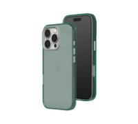 RhinoShield Funda Protectora JellyTint Transparente Compatible con [iPhone 16 Pro] | Supera Estándares Militares de Caídas, Resiste Arañazos, Antigolpes, Diseño de Recorte para Cámara - Verde Musgo
