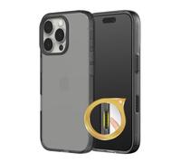 RhinoShield Funda Protectora JellyTint Transparente con Botón de Captura y Control de Cámara Compatible con [iPhone 16 Pro] | Supera Estándares Militares de Caídas, Resiste Arañazos - Negro Cuarzo