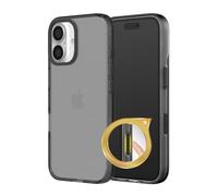 RhinoShield Funda Protectora JellyTint Transparente con Botón de Captura y Control de Cámara Compatible con [iPhone 16] | Supera Estándares Militares de Caídas, Resiste Arañazos - Negro Cuarzo