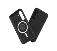 RhinoShield Funda SolidSuit Apta para MagSafe e Galaxy S25 | Fuerza magnética superior, protección militar, diseño clásico, carga inalámbrica y perfil delgado.
