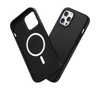RhinoShield Funda Compatible con [iPhone 12 Pro MAX] | SolidSuit Compatible con MagSafe - Funda con Tecnología de Absorción de Golpes - Resistente a Impactos de más de 3.5 Metros - Negro Clásico