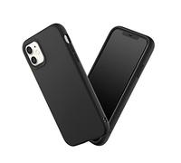 RhinoShield Funda Compatible con [iPhone 11] | SolidSuit-Funda con Tecnología de Absorción de Golpes - Resistente a Impactos de más de 3.5 Metros - Anillos de Cámara Intercambiables - Negro Clásico