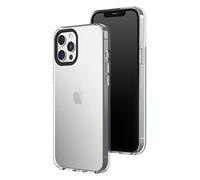 RHINOSHIELD Funda Clear Compatible con [iPhone 12 Pro MAX] | Resistencia Avanzada al Amarilleamiento, Alta Transparencia, Funda de móvil Personalizable de Alta protección - Anillo de Cámara Negro