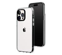 RHINOSHIELD Funda Transparente Compatible con iPhone 14 Pro MAX | Resistencia Avanzada al amarilleamiento, Alta Transparencia, Funda Protectora y Transparente Personalizable - Anillo de cámara Negro