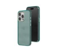 RhinoShield JellyTint Funda Protectora de Color Transparente Compatible con [iPhone 15 Pro] | Supera estándares Militares de caídas, Resistente a arañazos e Impactos, Colores de Moda -Verde Musgo