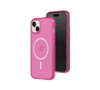 RhinoShield JellyTint Funda Transparente de Colores Compatible con MagSafe [iPhone 13/14] | Fuerza magnética Superior, supera estándares Militares de caídas, antiarañazos y antichoque -Rosa Cereza