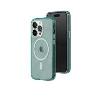 RhinoShield JellyTint Funda Transparente de Colores Compatible con MagSafe[iPhone 14 Pro MAX] Fuerza magnética Superior, supera estándares Militares de caídas, antiarañazos y antichoque -Verde Musgo