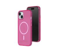 RhinoShield JellyTint Funda Transparente de Colores Compatible con MagSafe [iPhone 15] | Fuerza magnética Superior, supera estándares Militares de caídas, antiarañazos y antichoque -Rosa Cereza