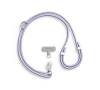 RhinoShield Lanyard Cordón para móvil con TPU resistente al agua y duradero | Ajustable, Enganches adicionales, Cordón duradero con colores en tendencia (Adaptador de Lanyard incluido)- Violet Lilas