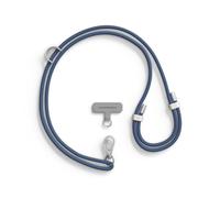 RhinoShield Lanyard Cordón para móvil con TPU resistente al agua y duradero | Ajustable, Enganches adicionales, Cordón duradero con colores en tendencia (Adaptador de Lanyard incluido) - Bleu Marine